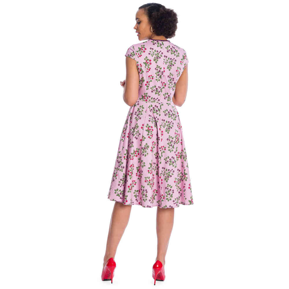 Banned - SUMMER BERRY Flare Kleid - Pastelllila